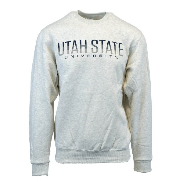 utah state university crew sweatshirt oatmeal